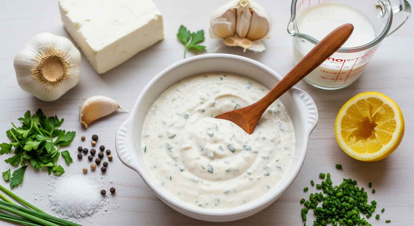 Molho Cremoso de Alho e Ervas da Vovó