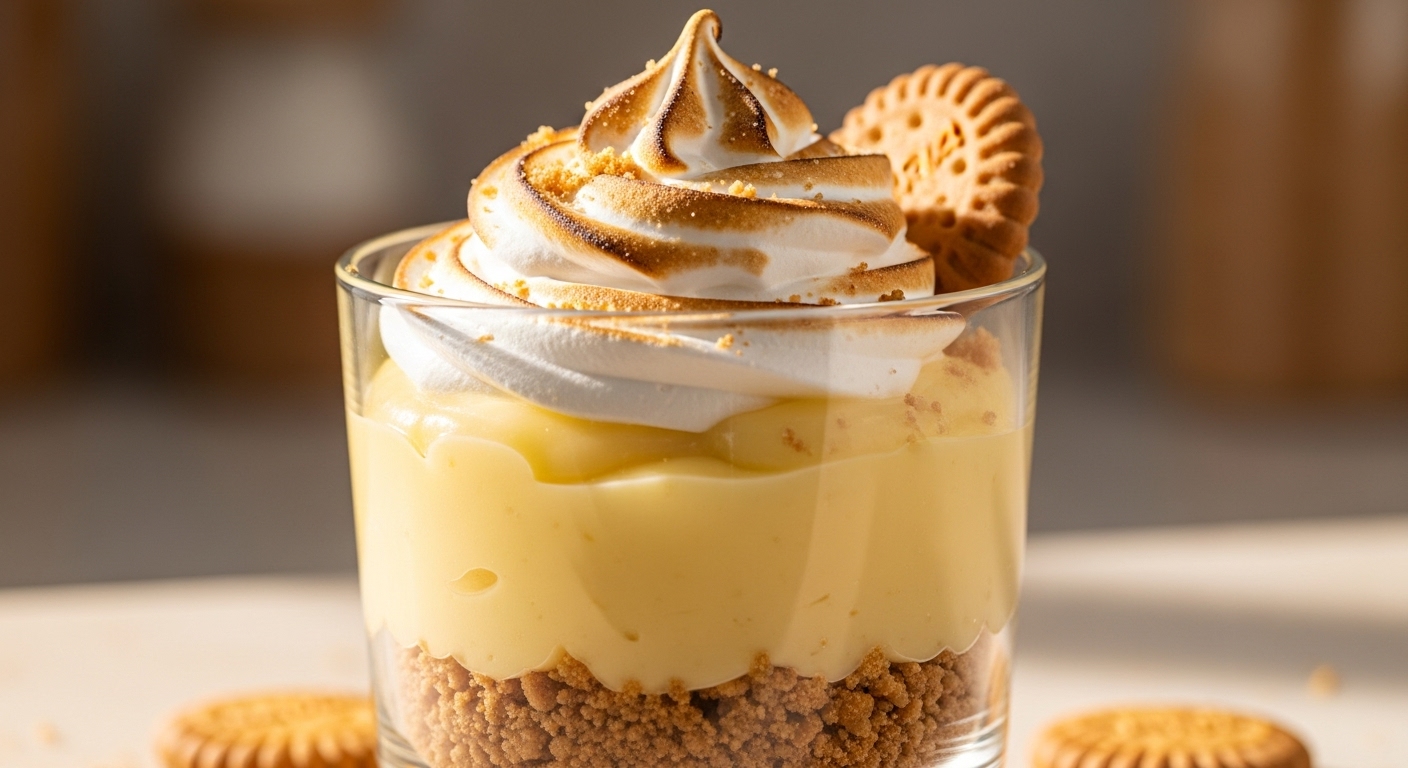 Suspiro de Limão Cremoso com Crocante de Maria