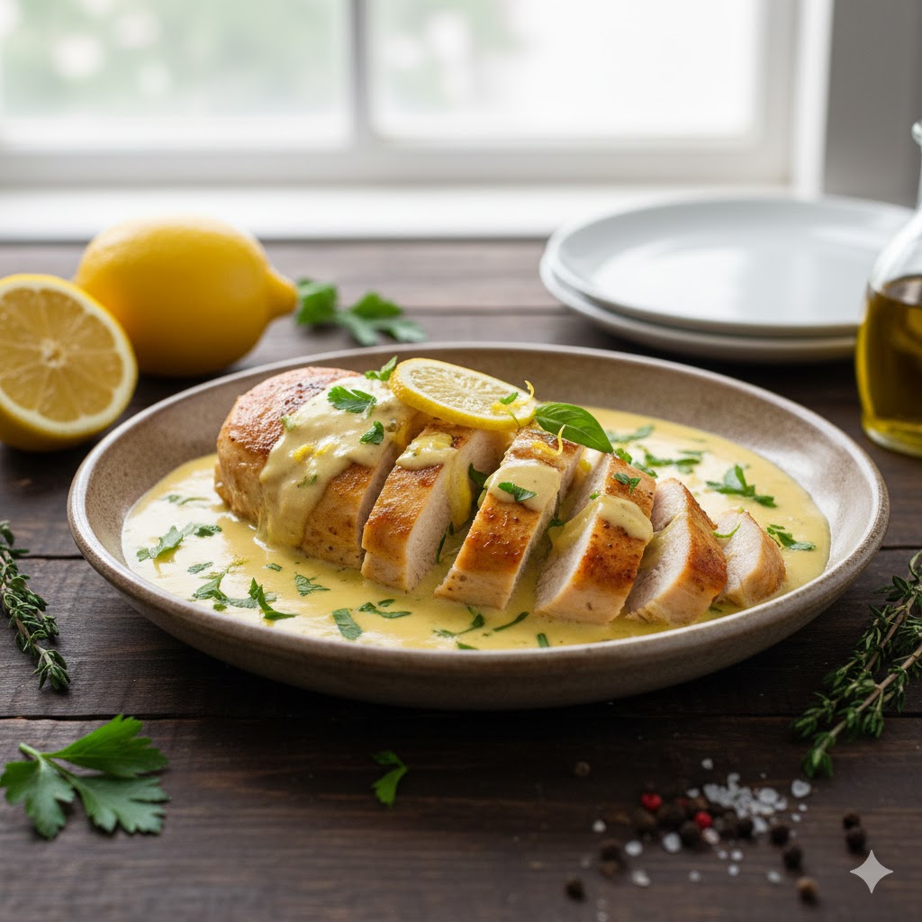 Frango Cremoso Rápido ao Molho de Limão Siciliano