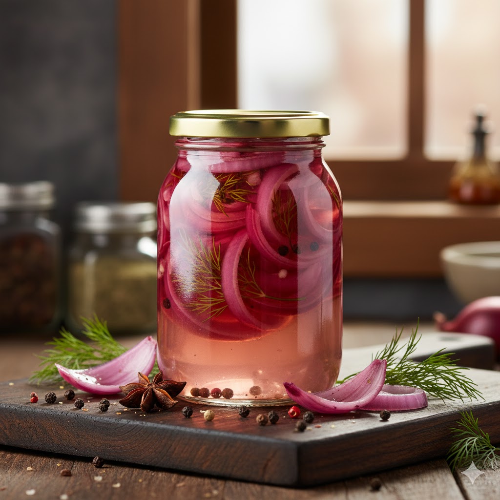 Pétalas de Cebola Roxa Agridoces