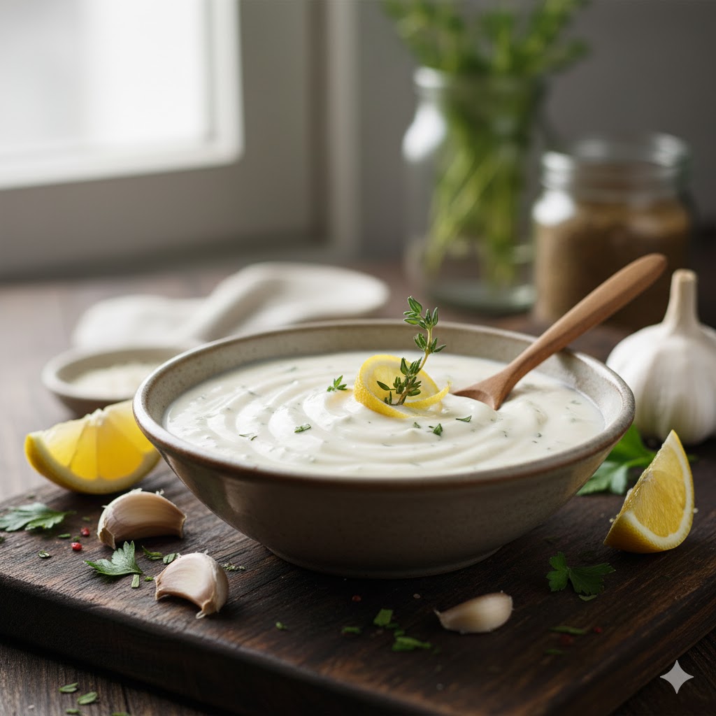 Creme Sedoso de Alho e Limão