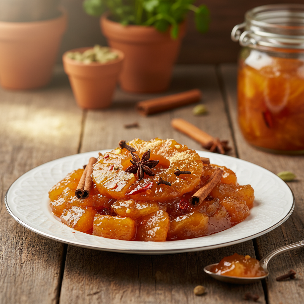 Geleia de Abacaxi Picante com Especiarias