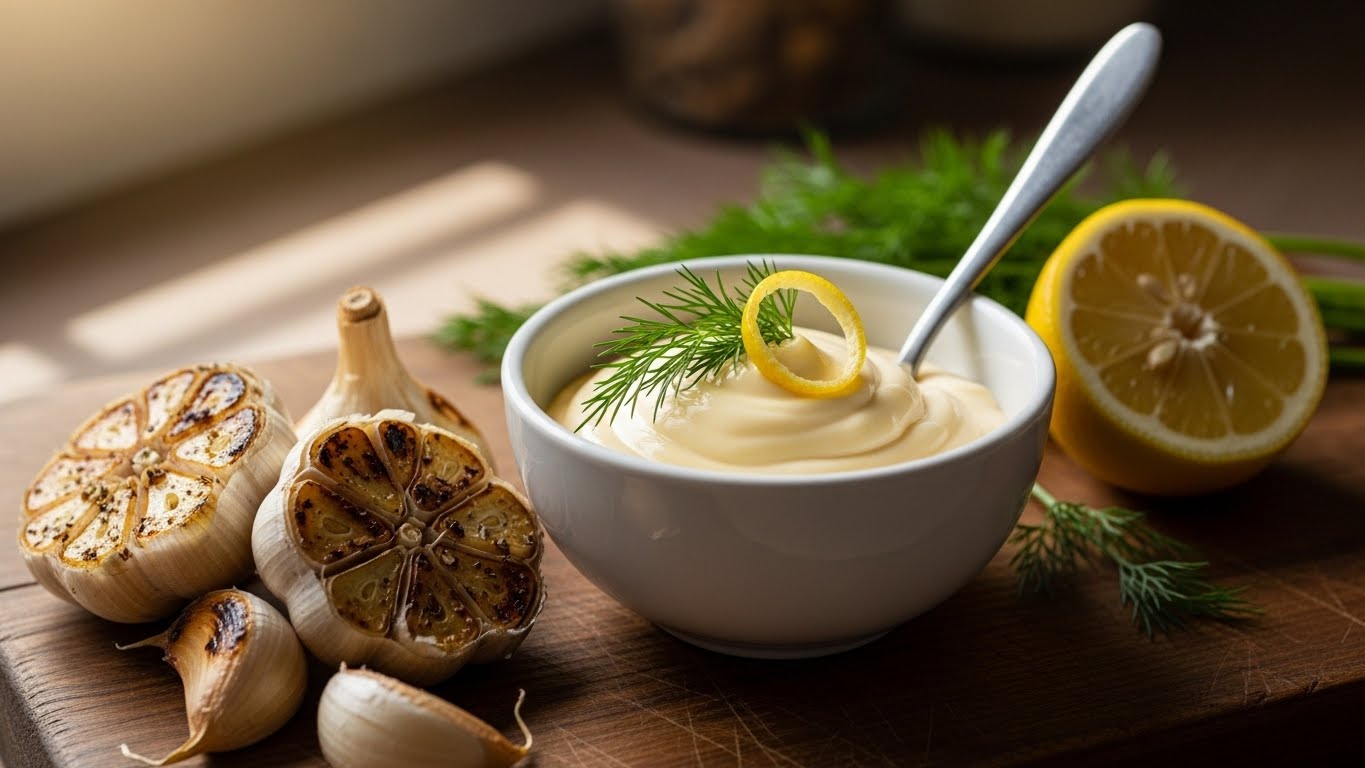 Maionese Cítrica de Alho Assado