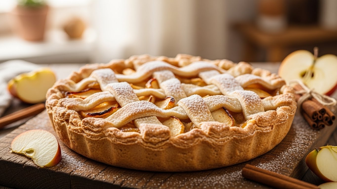 Torta de Maçã Rústica