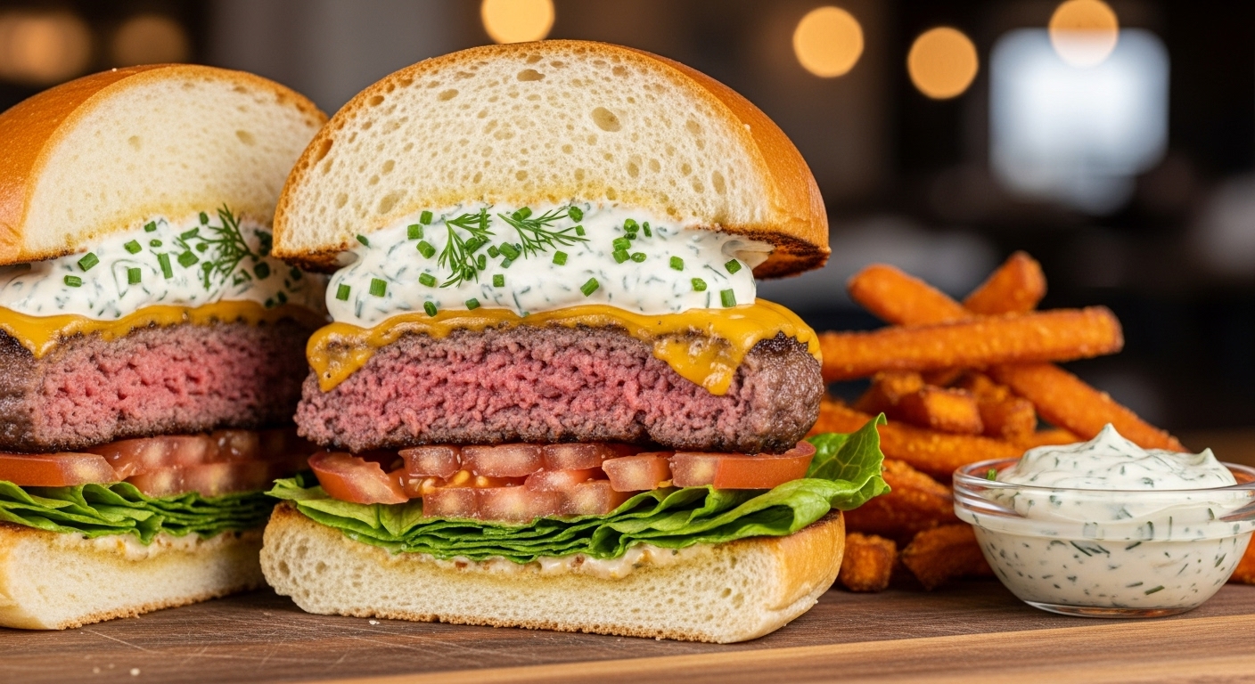 X-Salada Gourmet com Maionese de Ervas