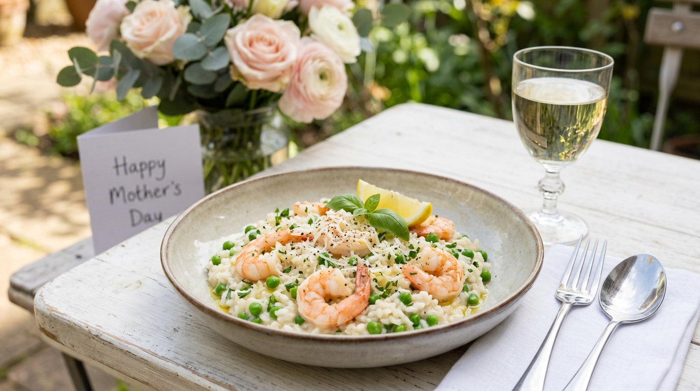 Almoço Especial Dia das Mães: Receita de Risoto de Camarão Cremoso