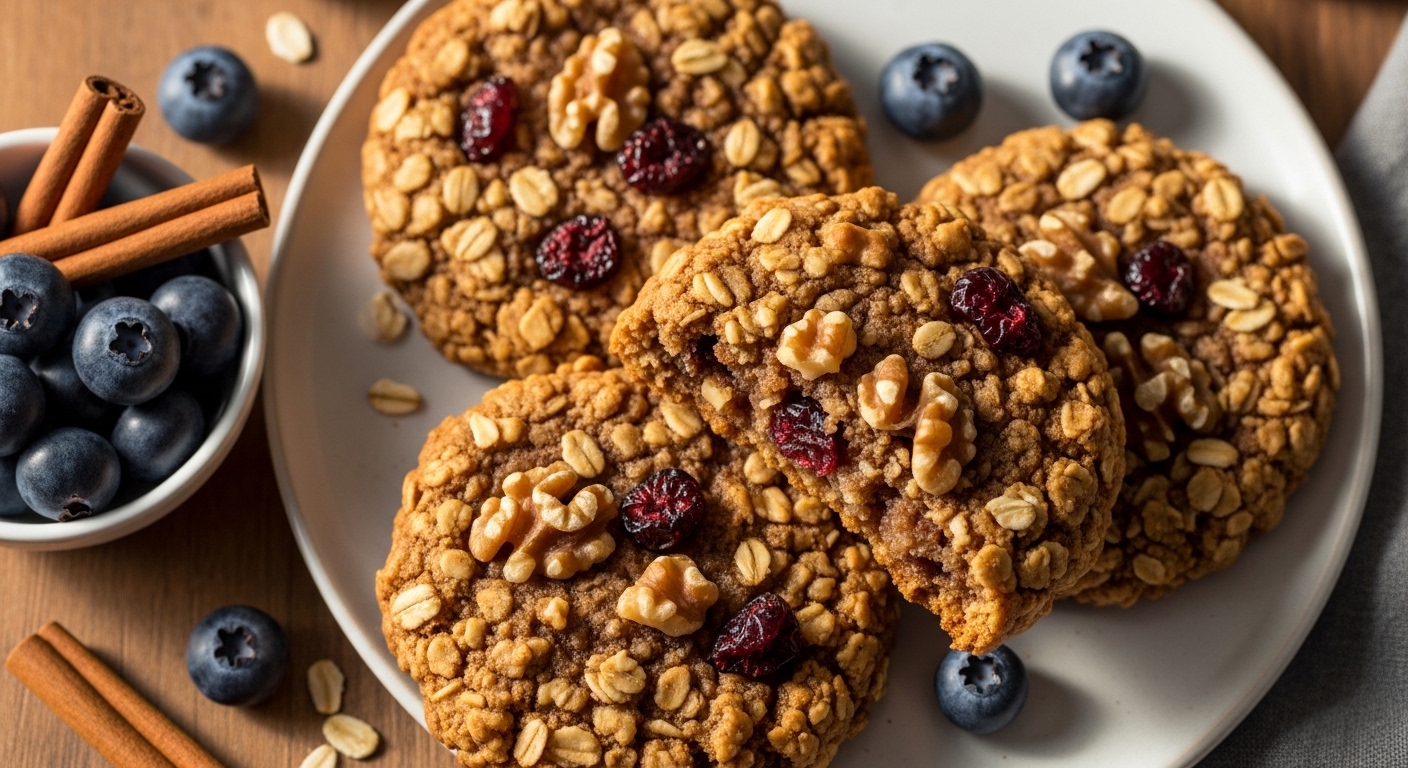 Cookie Sem Açúcar de Aveia: Receita Saudável para Lanche