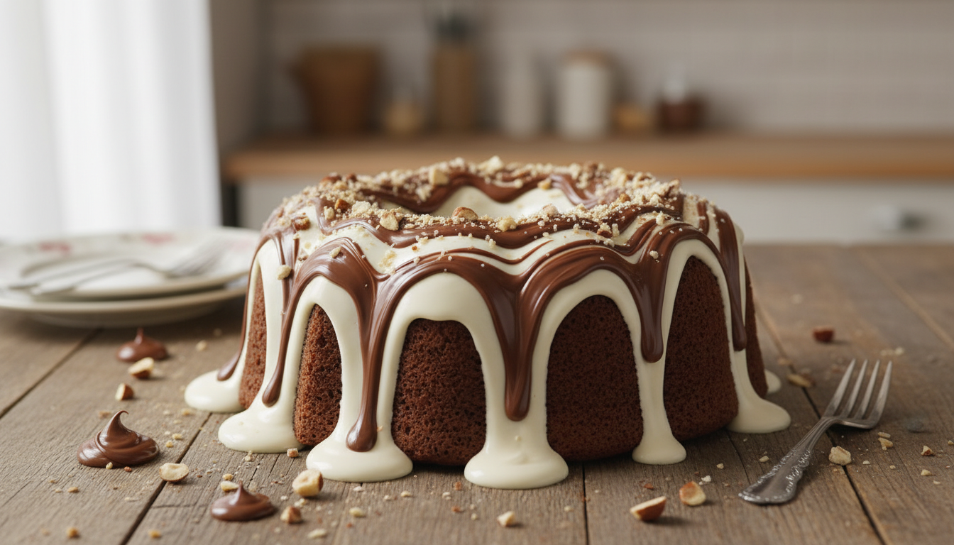 Bolo Vulcão de Leite Ninho com Nutella Gourmet