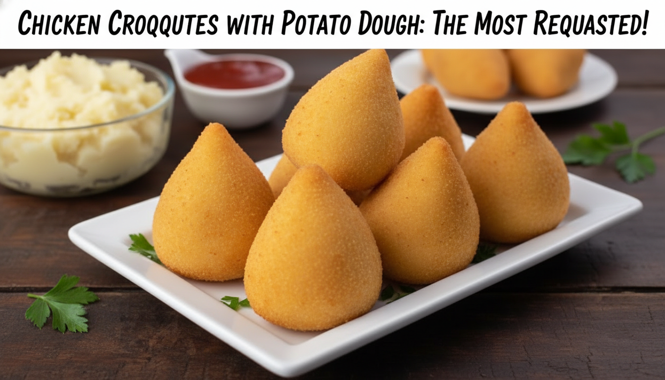 Coxinha de Frango com Massa de Batata: A Mais Pedida!