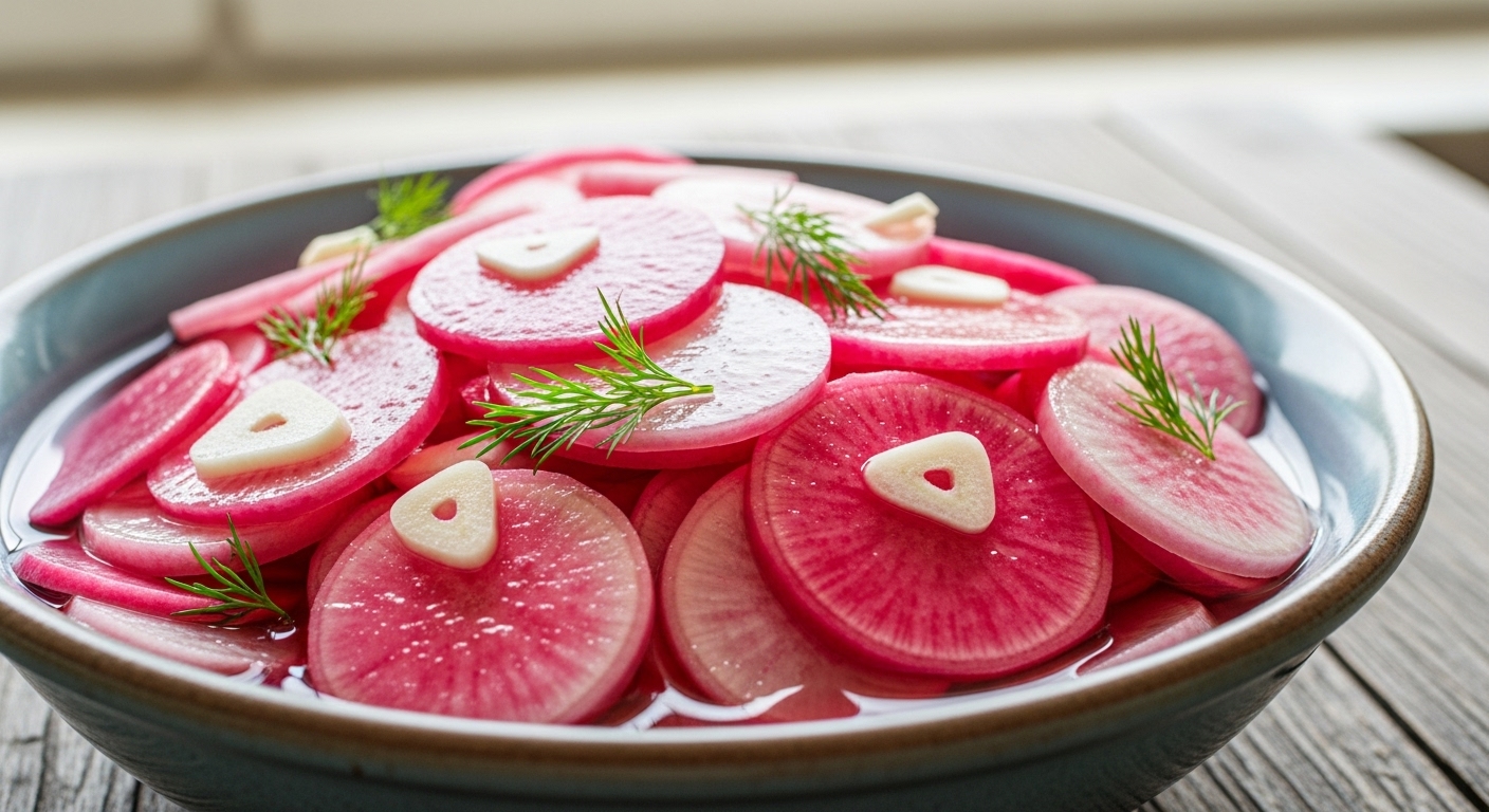 Picles de Rabanete Refrescante