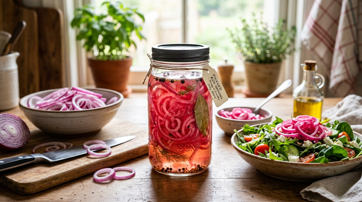 Picles de Cebola Roxa: Receita Crocante Refrescante para Saladas