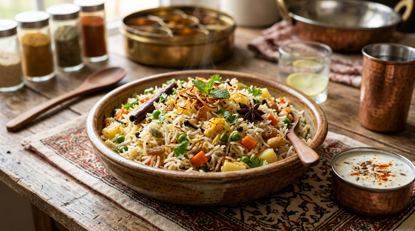 Arroz Basmati Pulao com Especiarias: Receita Indiana Aromática