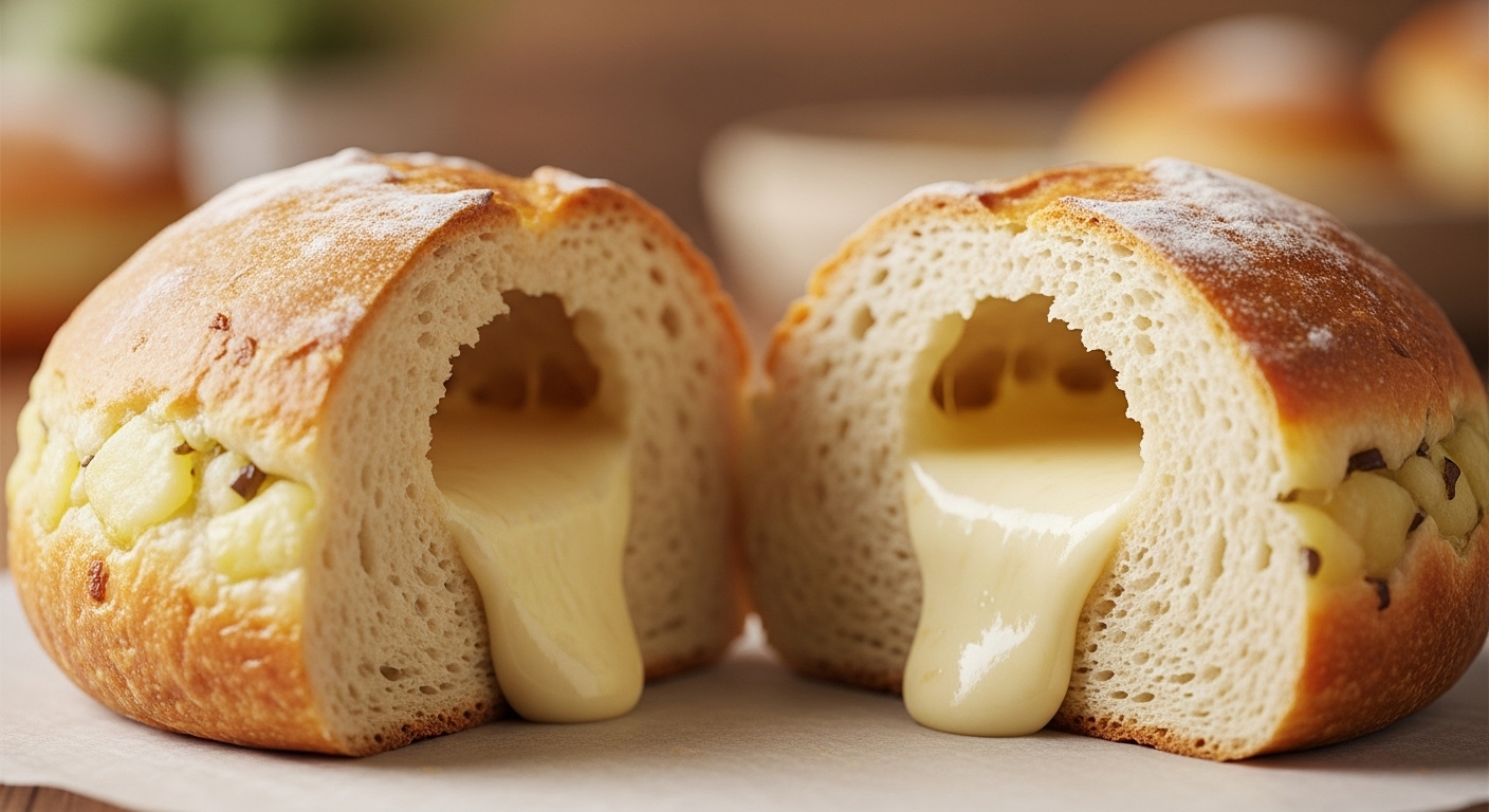 Pão de Batata Recheado com Catupiry: Maciez e Sabor Incomparável