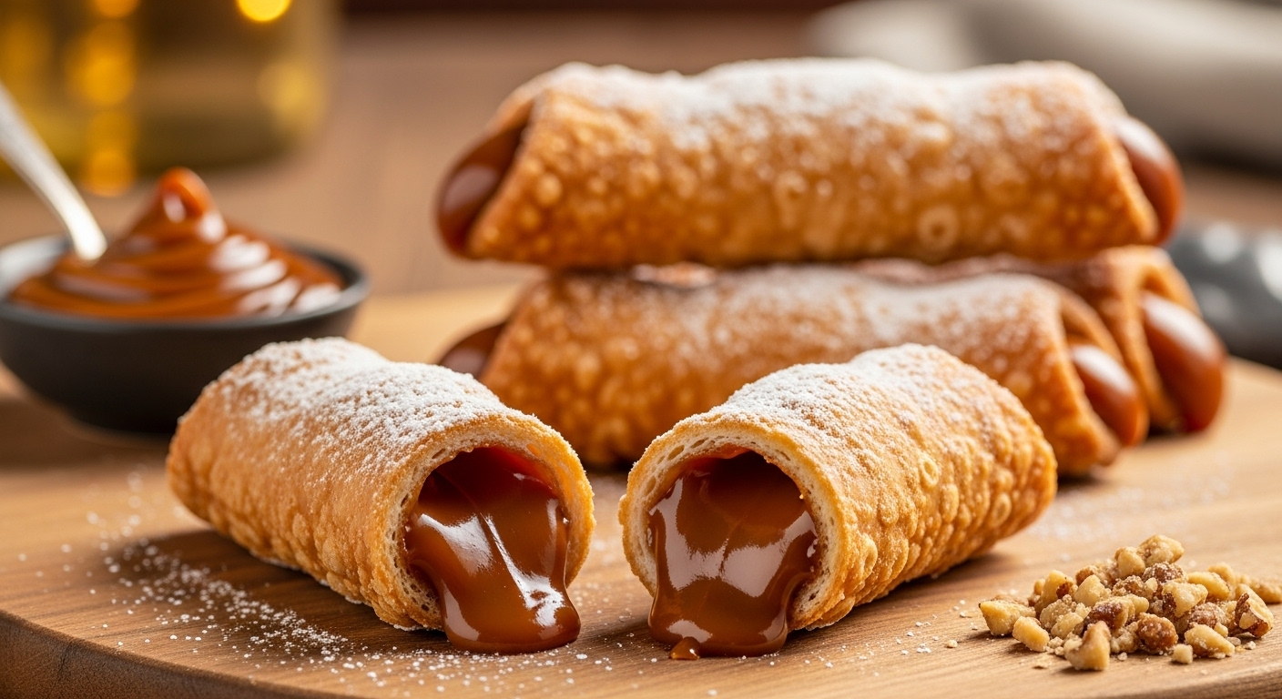 Canudinho Recheado com Doce de Leite: Crocância e Sabor