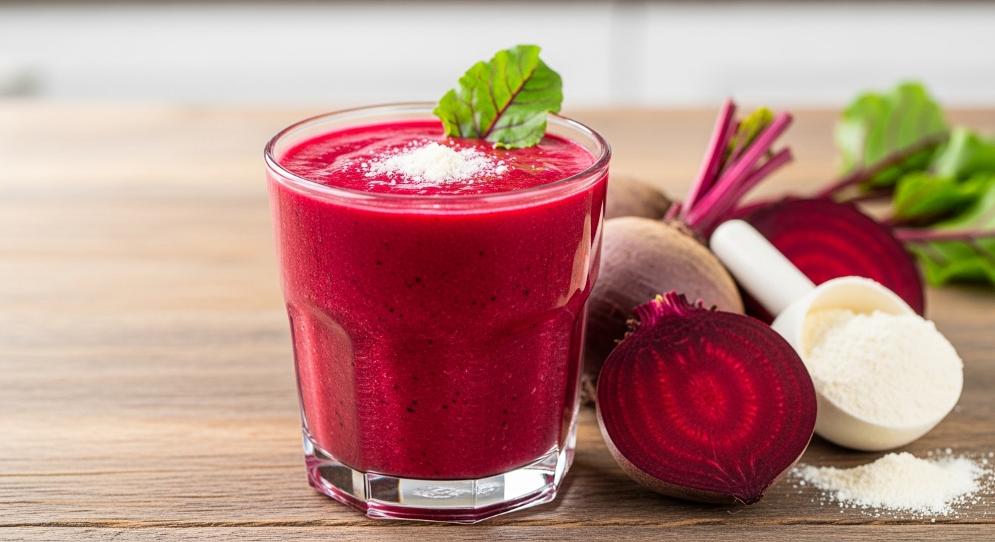 Smoothie de Beterraba e Whey (Pré-Treino): Performance e Saúde