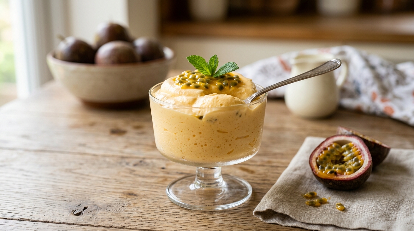 Mousse Gelada de Maracujá: Receita Cremosa Fácil sem Gelatina