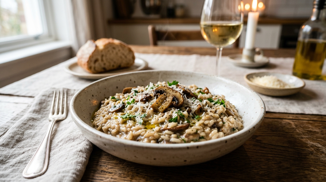 Risoto de Funghi Italiano: Receita Cremosa Aromática Tradicional
