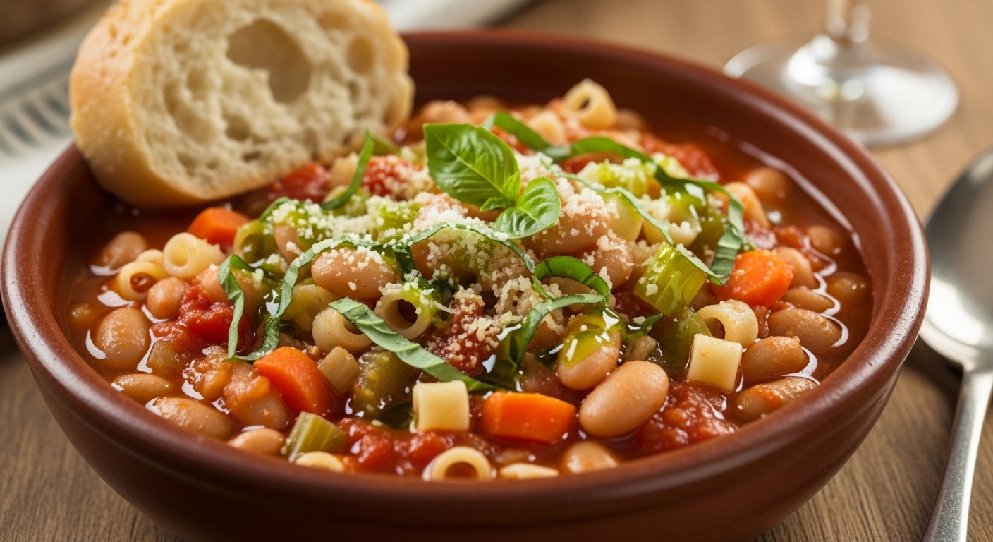 Pasta e Fagioli (Macarrão com Feijão)