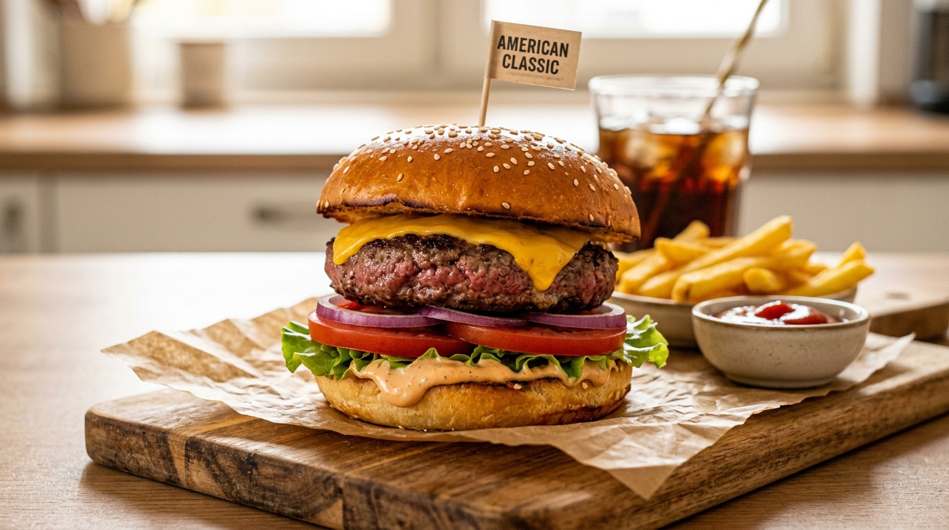 Hambúrguer Americano Clássico: Receita Internacional Suculenta