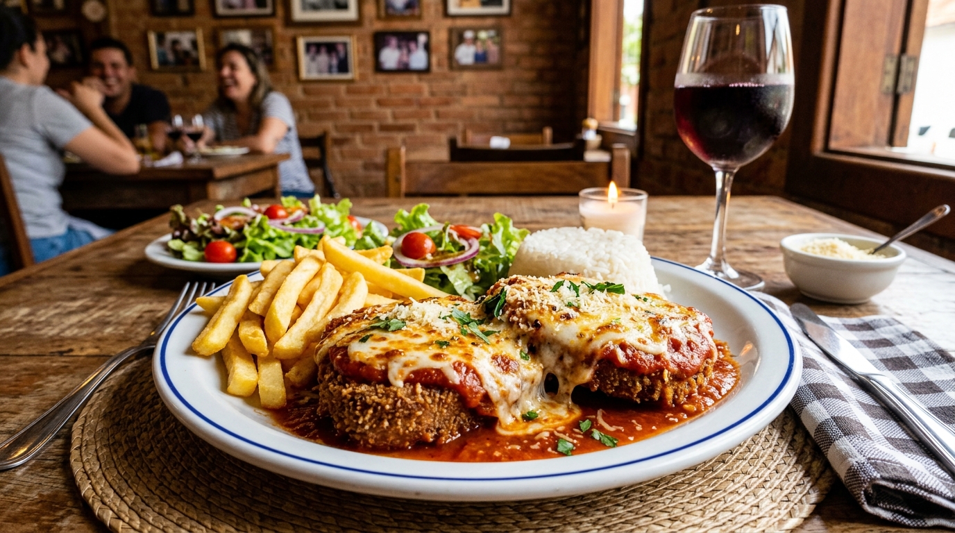 Bife à Parmegiana Tradicional: Receita Italiana Brasileira Cremosa