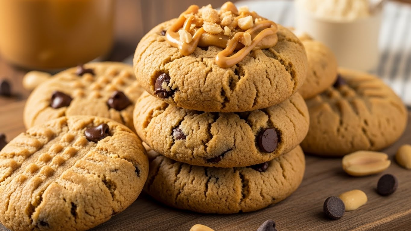 Cookies Proteicos de Pasta de Amendoim