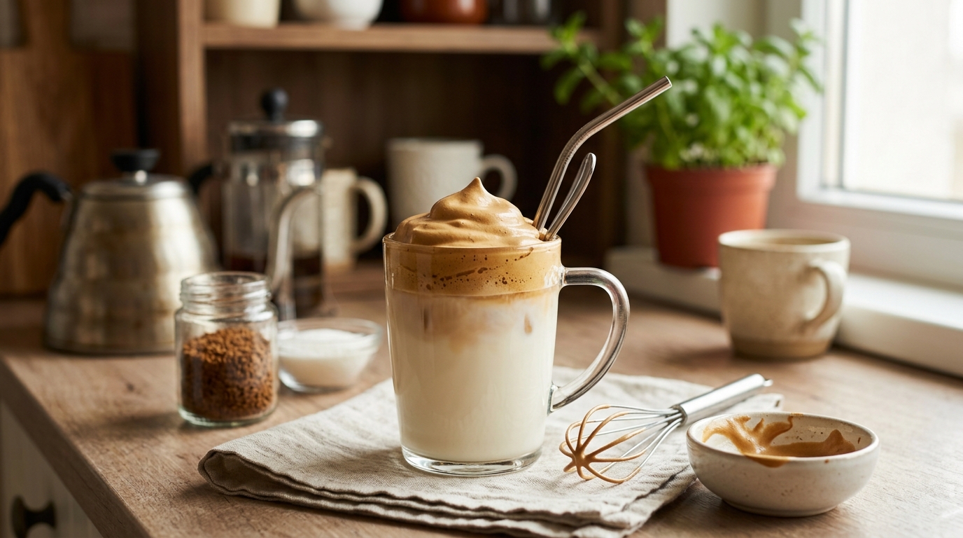 Café Cremoso Dalgona: A Tendência que Virou Clássico na Sua Versão Sem Álcool