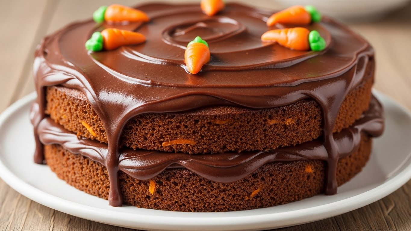Bolo de Cenoura com Cobertura de Brigadeiro