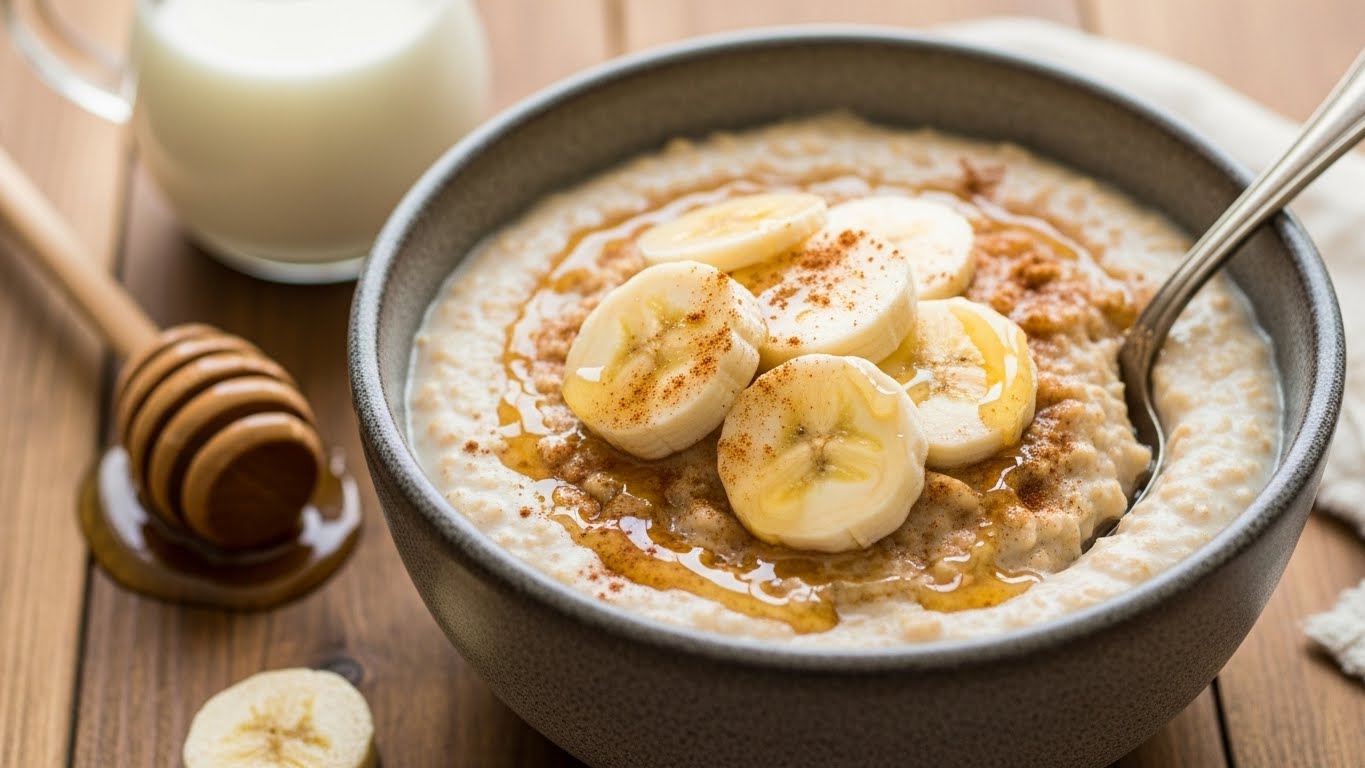 Mingau de Aveia com Banana