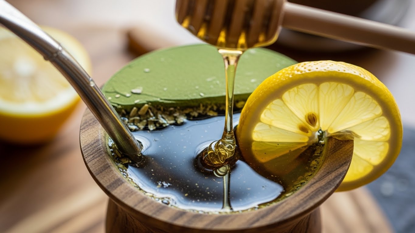 Chá Mate com Limão e Mel