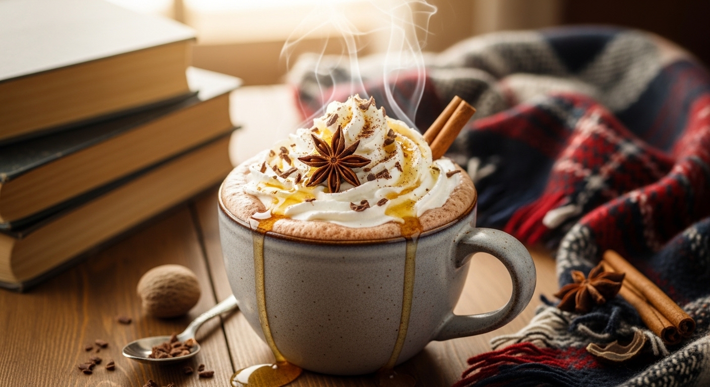 Chocolate Quente com Especiarias e Mel