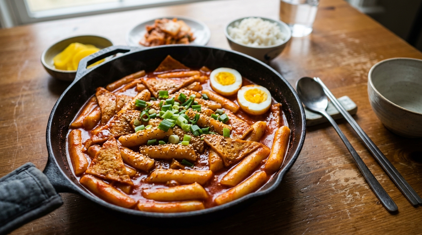 Tteokbokki: Receita de Bolinhos de Arroz Coreanos Picantes