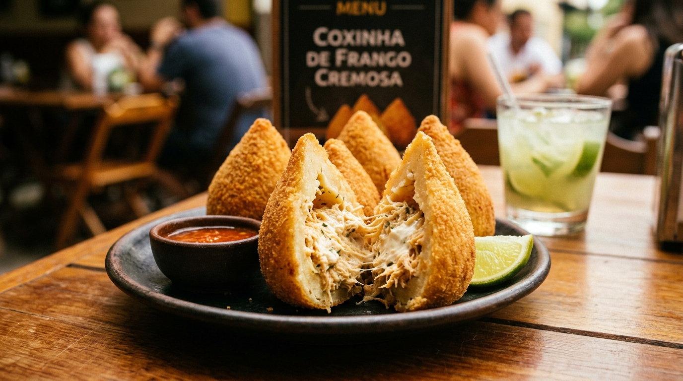 Coxinha de Frango Cremosa: Receita de Boteco Tradicional