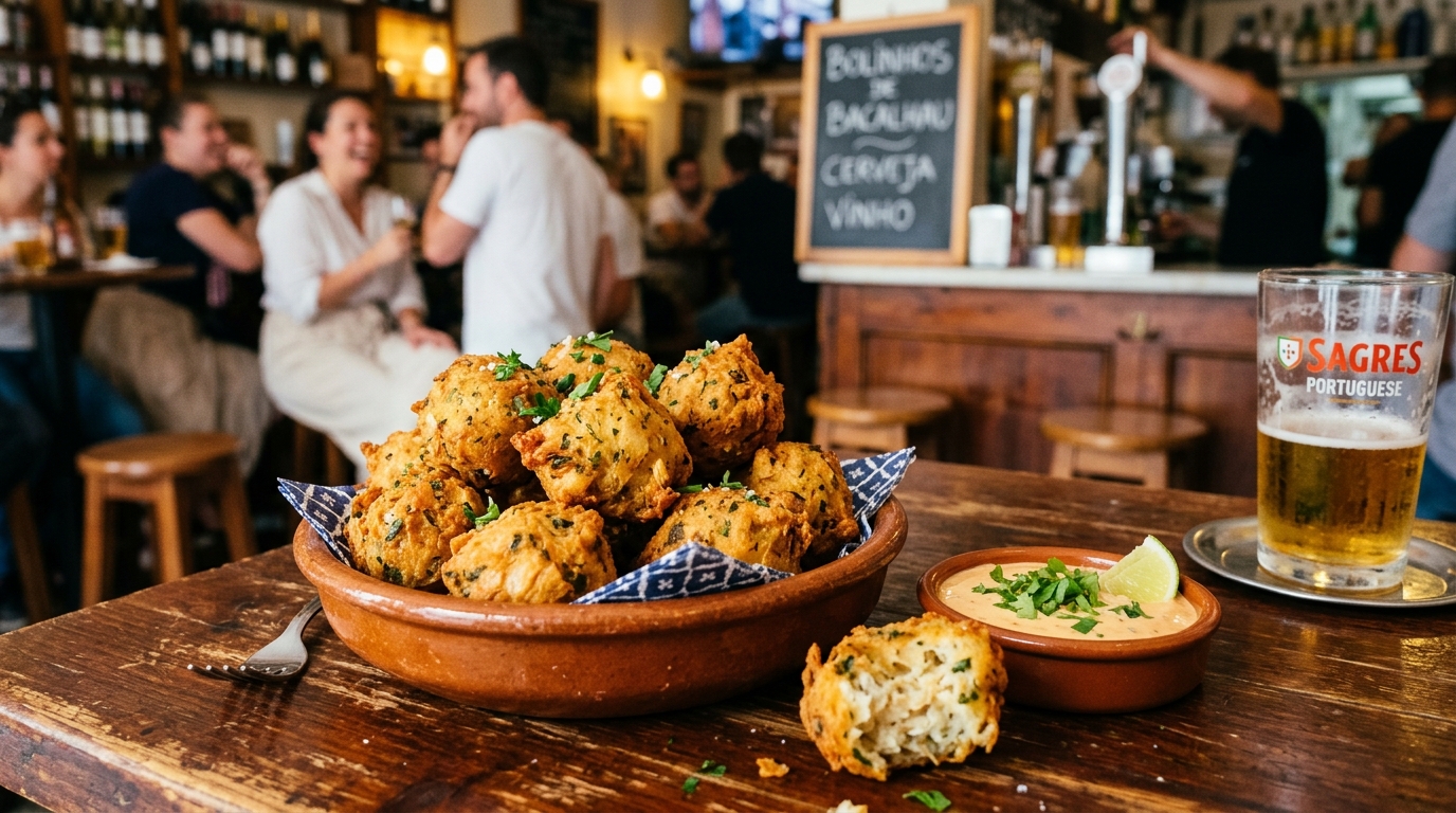 Bolinho de Bacalhau Português: Petisco de Boteco Crocante