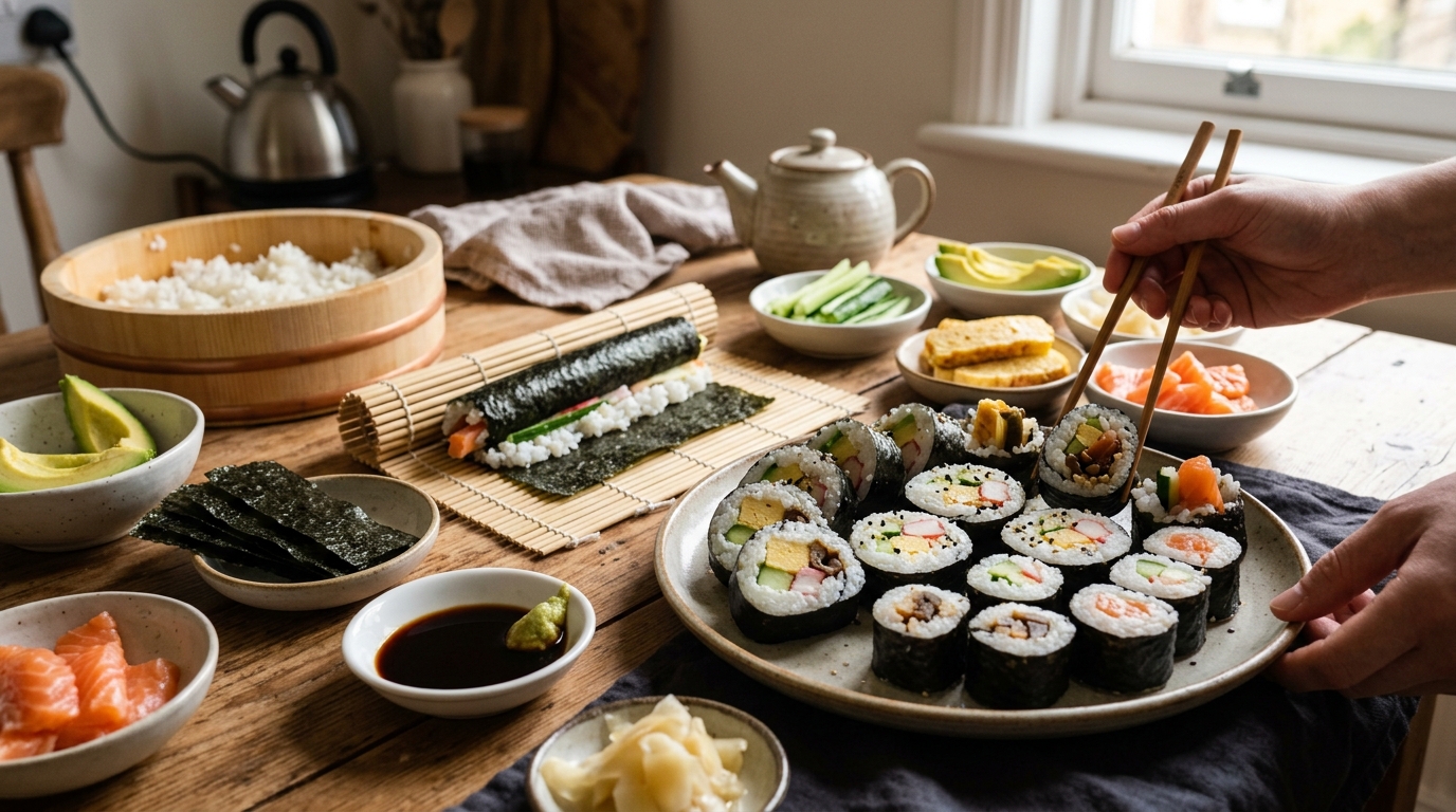 Sushi Maki Tradicional Japonês: Receita Internacional Fácil em Casa