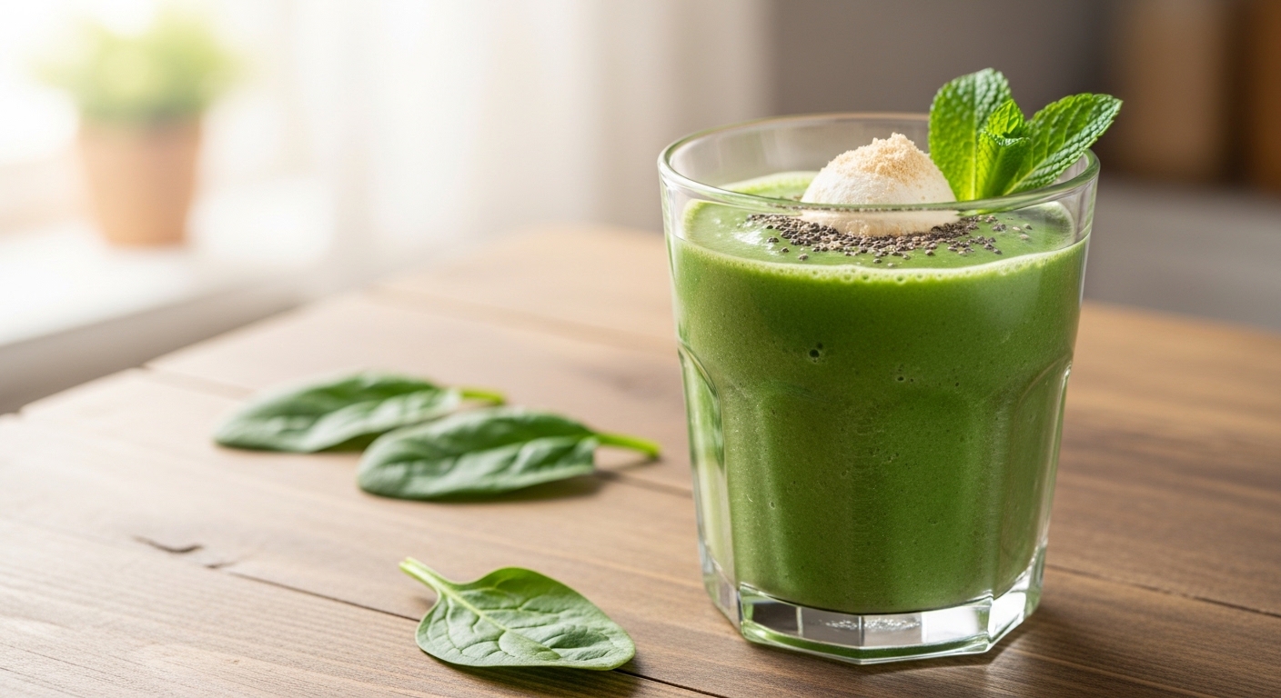 Smoothie Verde Detox com Proteína: Refrescância e Nutrição em um Copo