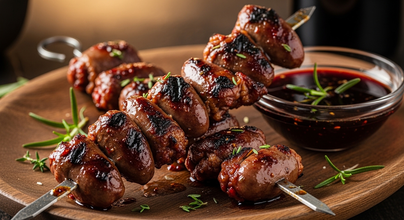 Coração de Frango Marinado no Vinho