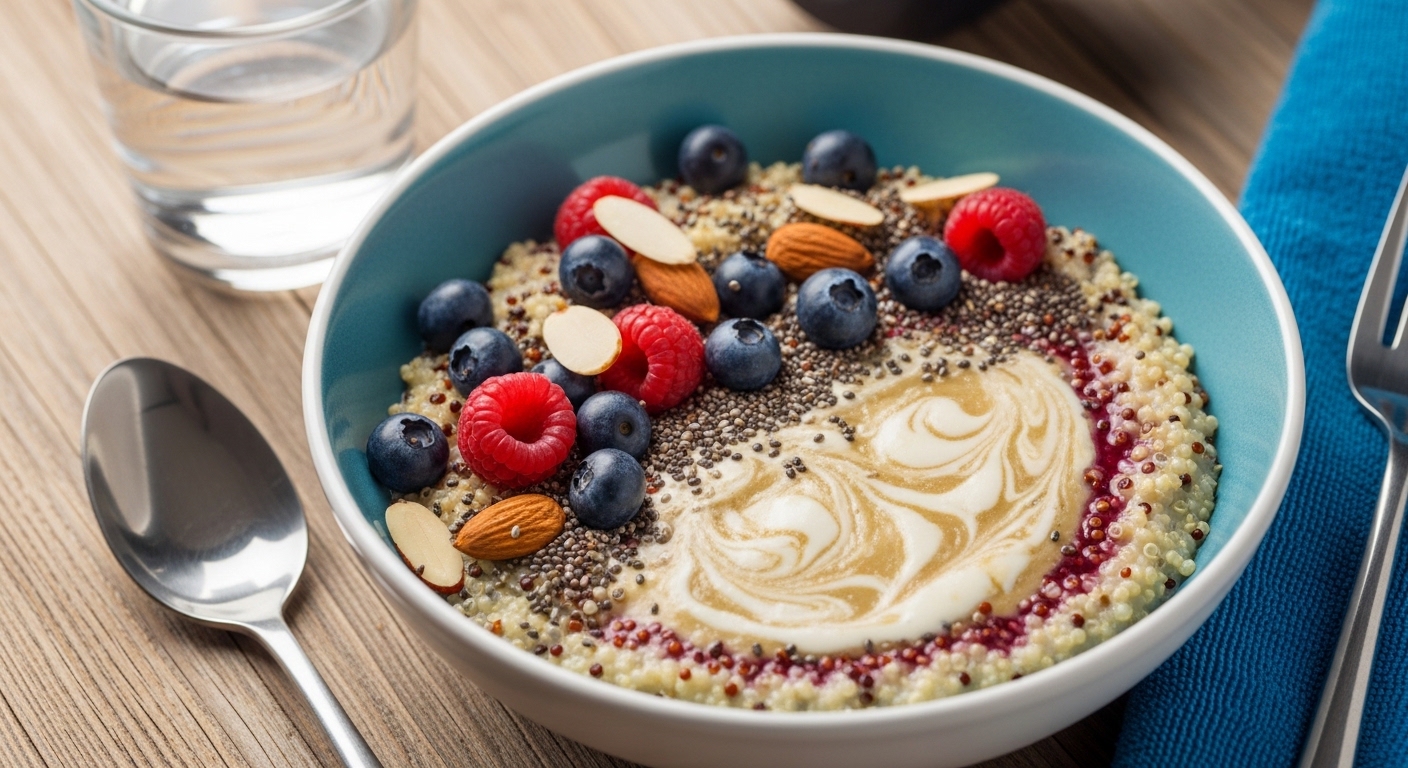 Mingau de Quinoa com Whey (Pré-Treino): Grão Poderoso e Nutritivo