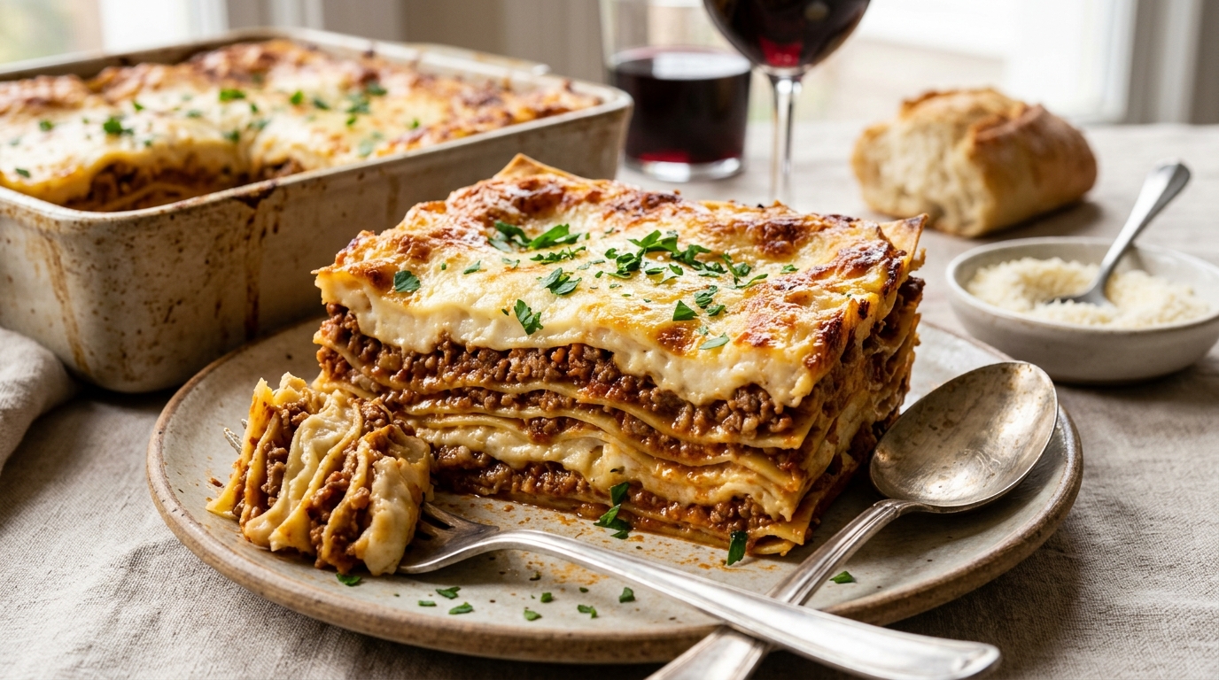 Lasanha Italiana Bolonhesa: Receita Tradicional em Camadas Cremosa