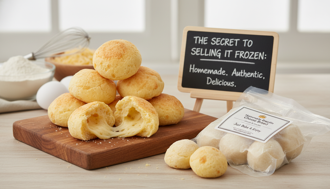 Pão de Queijo Caseiro: O Segredo da Venda Congelada