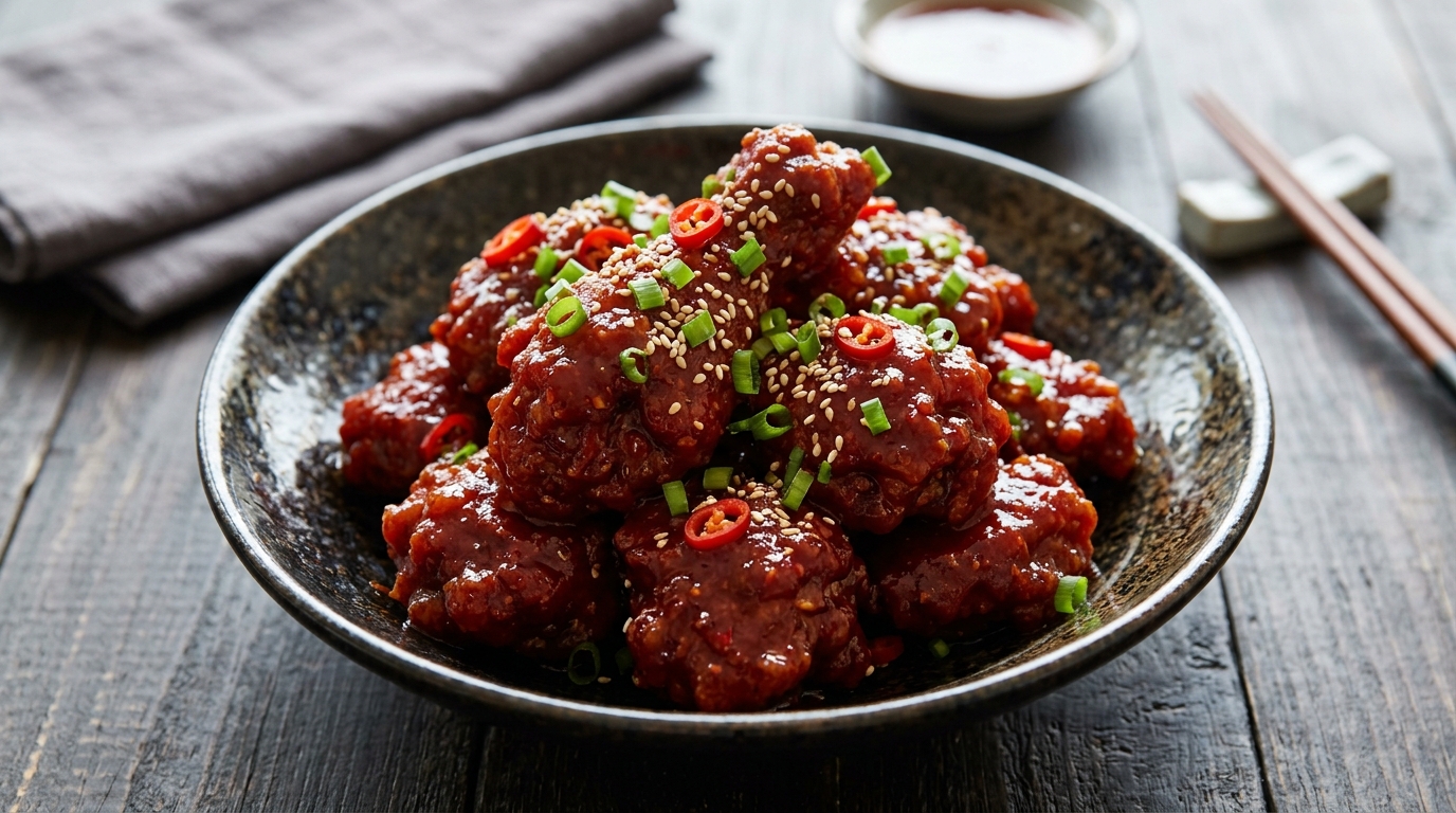 Frango Coreano Frito Crocante: Receita com Molho Gochujang Picante