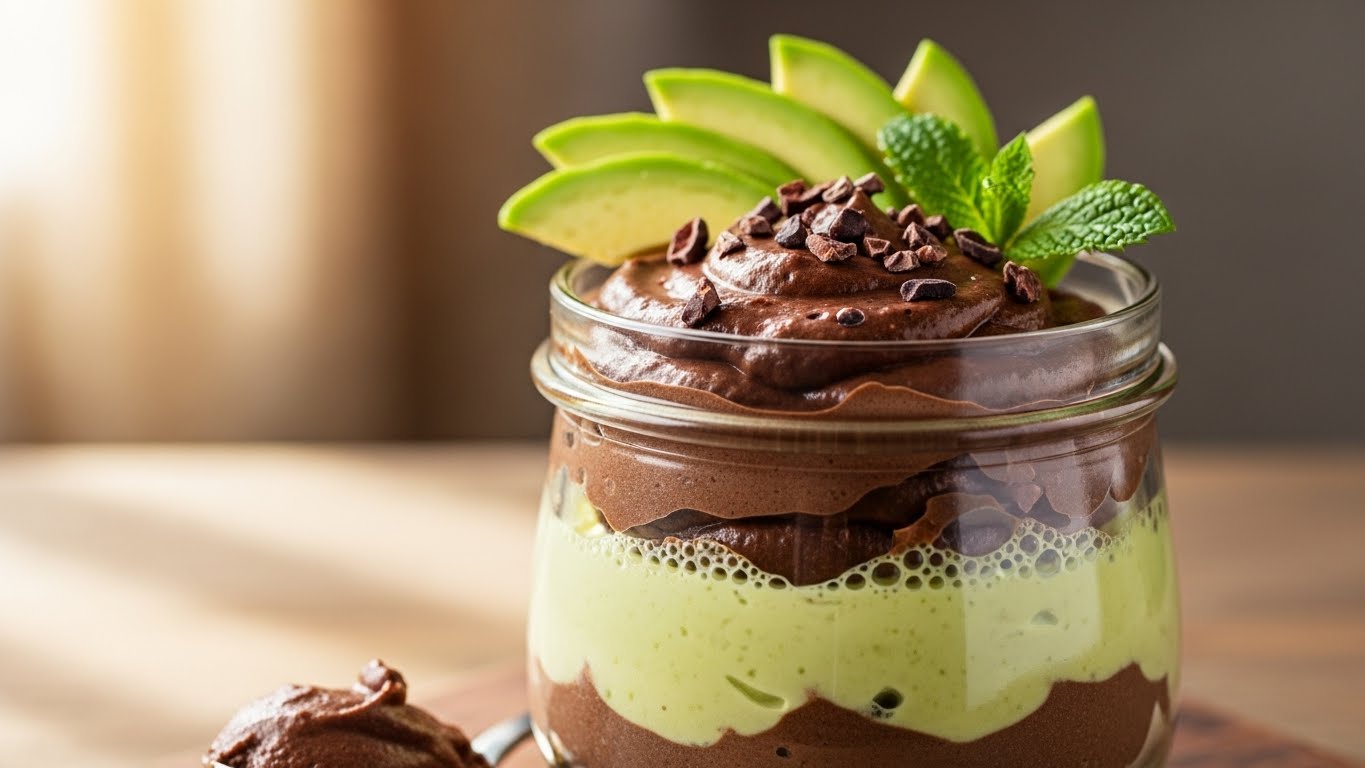 Mousse de Abacate com Cacau