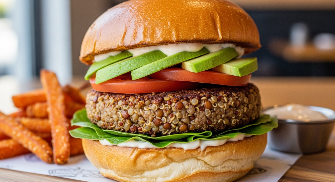 Burger de Lentilha e Quinoa