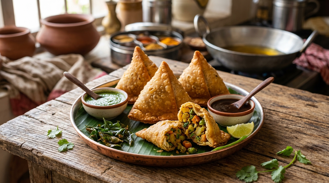 Samosa Indiana Crocante: Receita Tradicional de Salgado Vegetariano