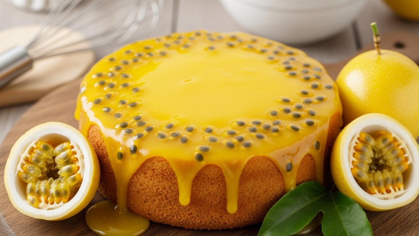 Bolo de Maracujá (Liquidificador)