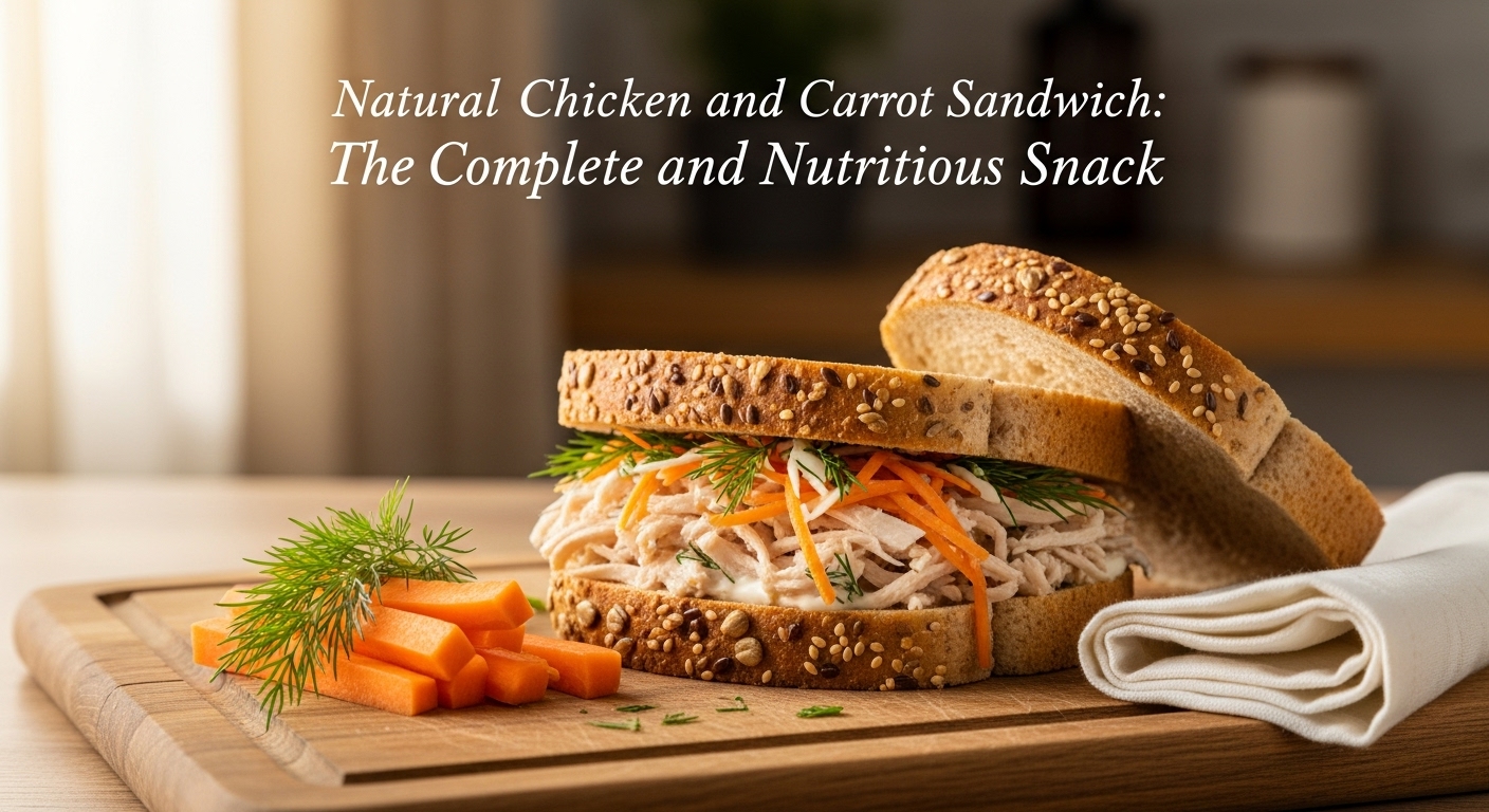 Sanduíche Natural de Frango e Cenoura: O Lanche Completo e Nutritivo