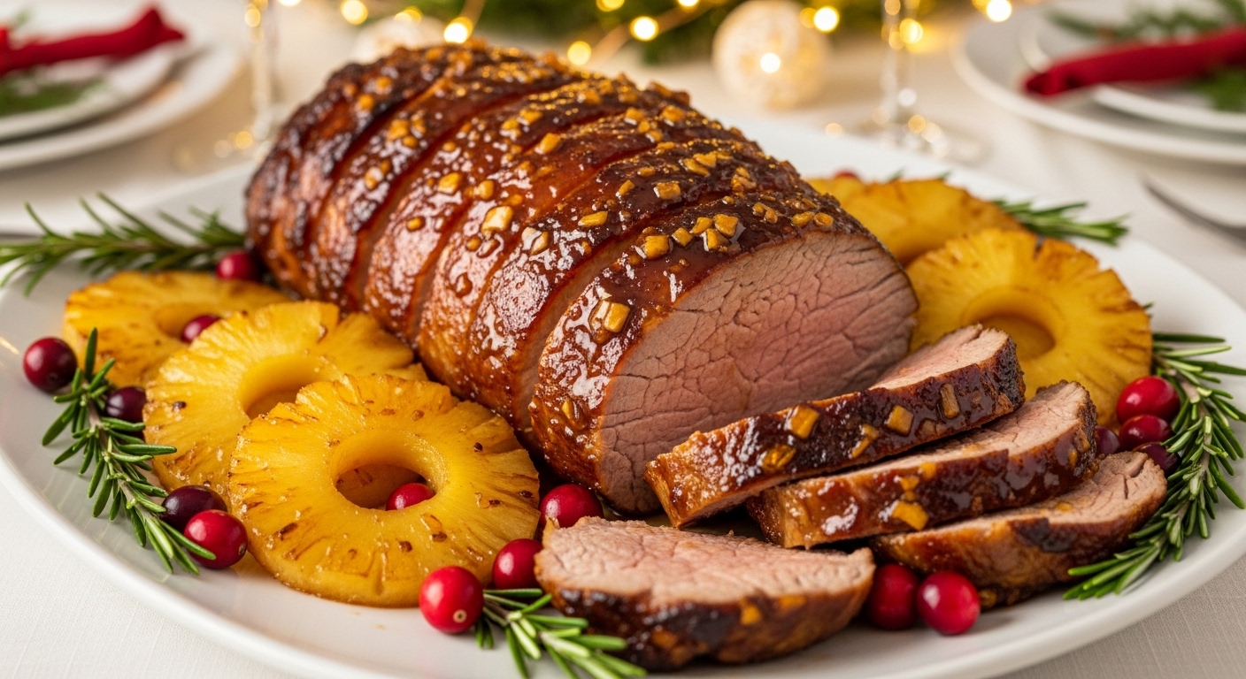 Tender Glaceado de Natal com Abacaxi: Receita Festiva Doce