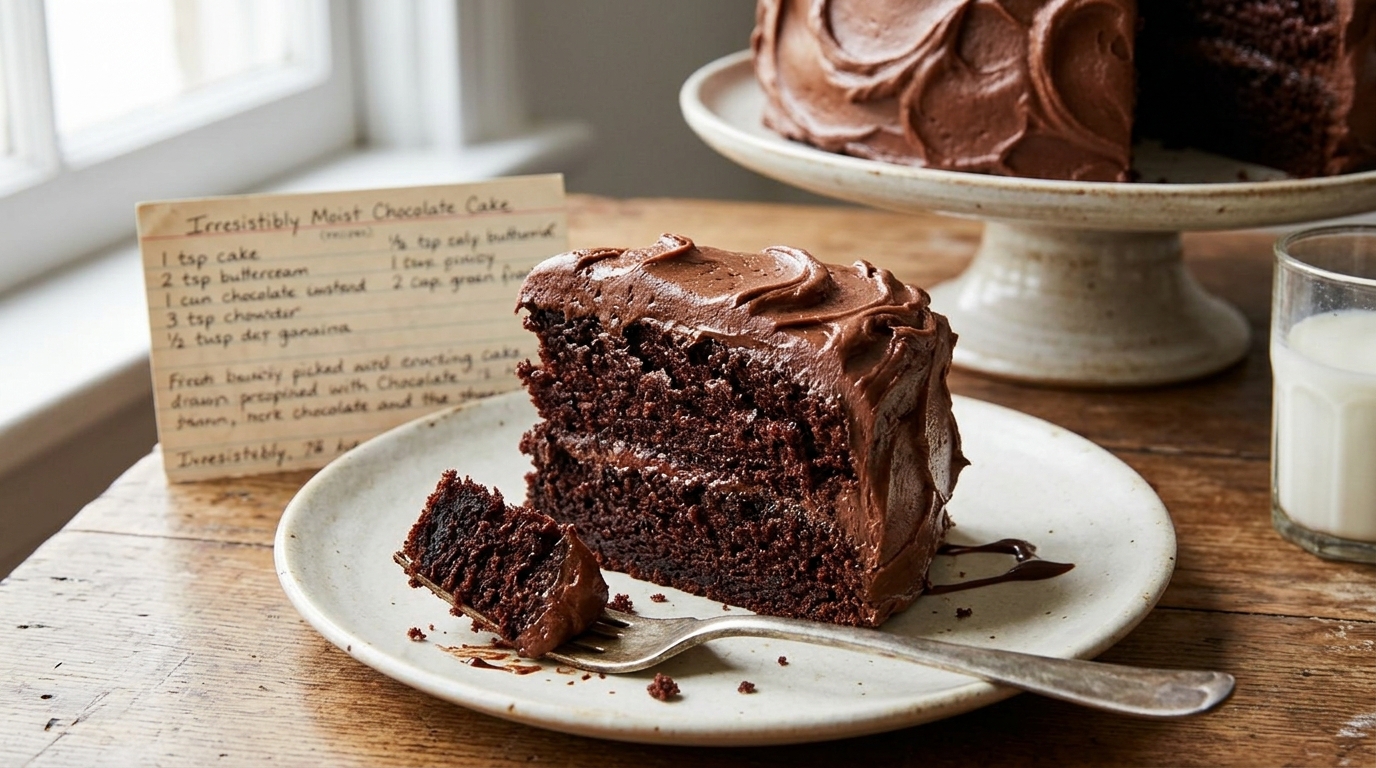 Bolo de Chocolate com Calda: Receita Molhadinho Irresistível