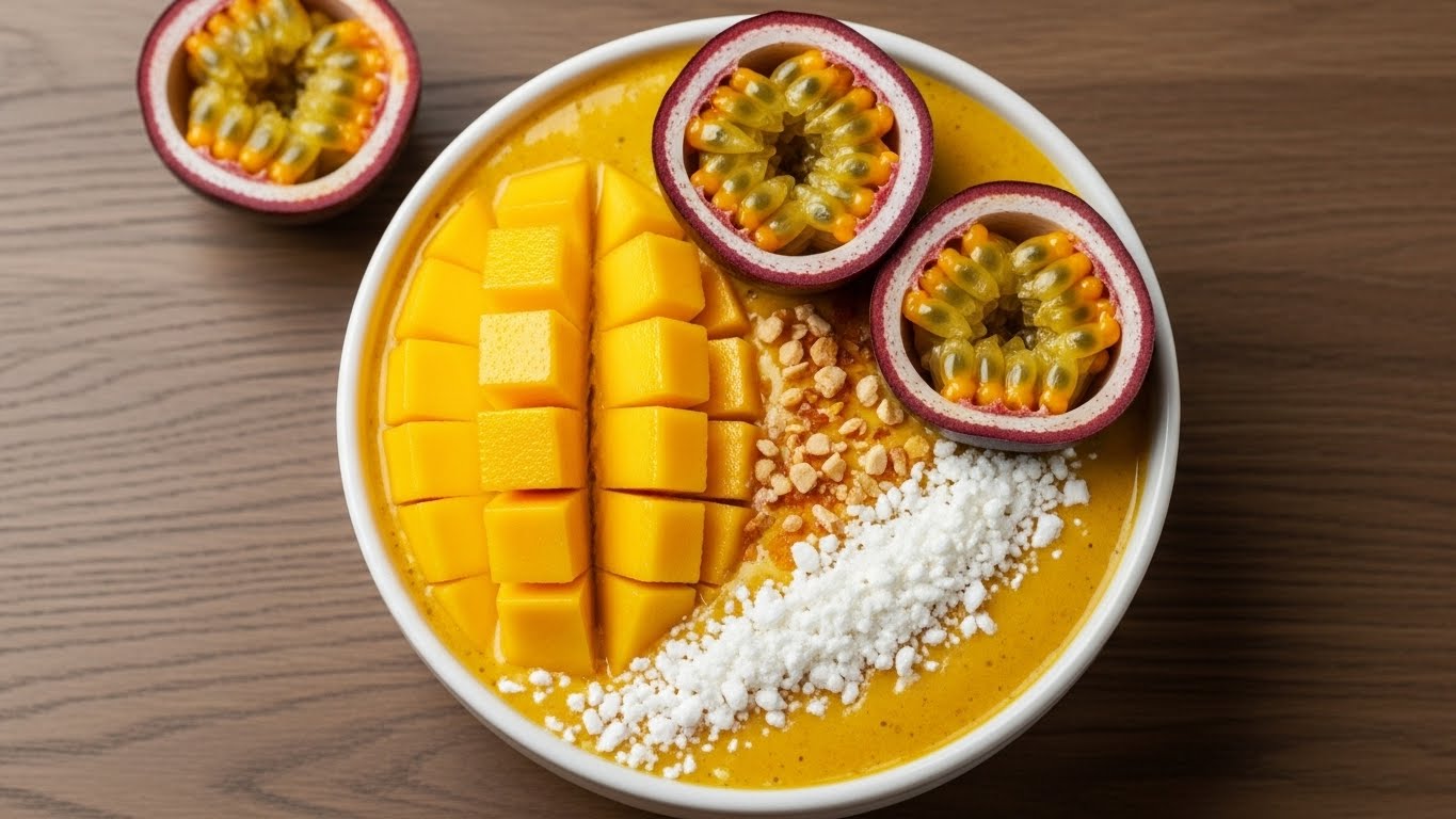 Smoothie Bowl de Manga e Maracujá
