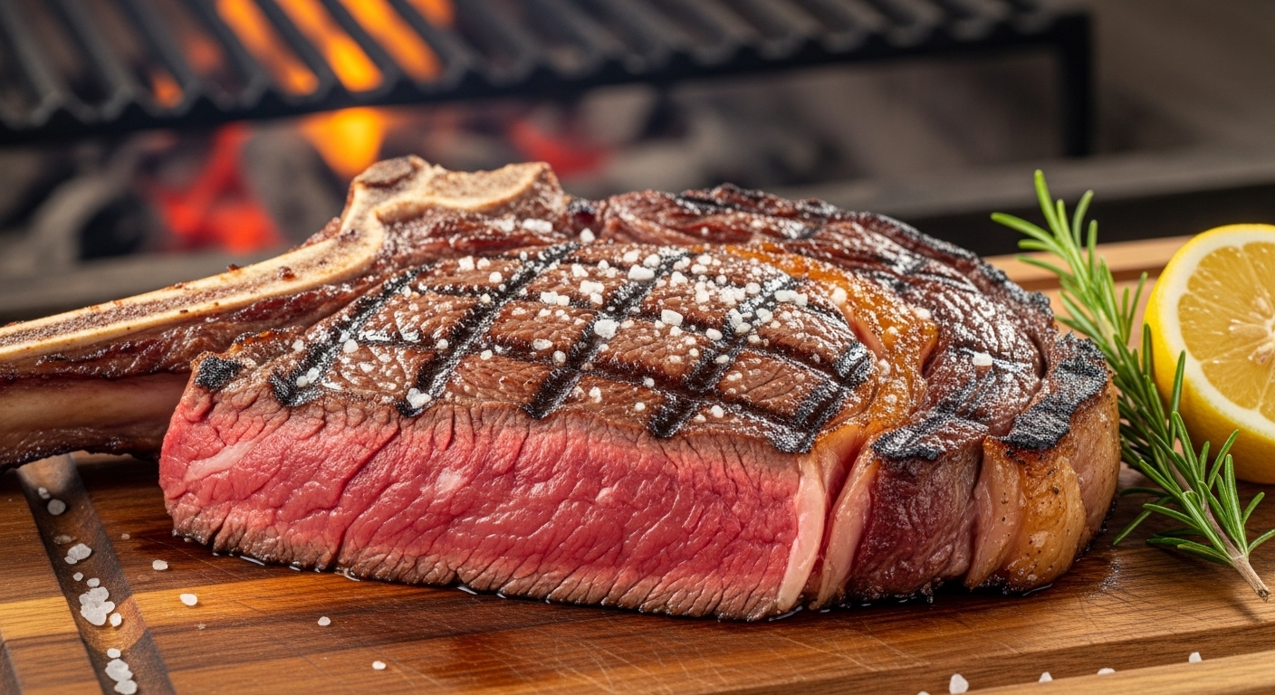 Ancho (Filé de Costela) com Sal de Parrilla