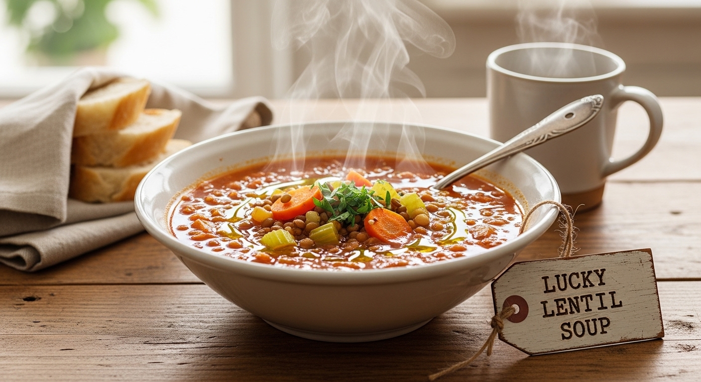 Sopa de Lentilha da Sorte